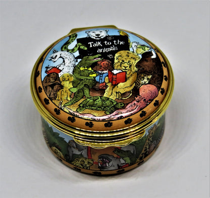 HALCYON DAYS ENAMEL BOX - DR. DOOLITTLE - "TALK TO THE ANIMALS" - MOVIES - SONG