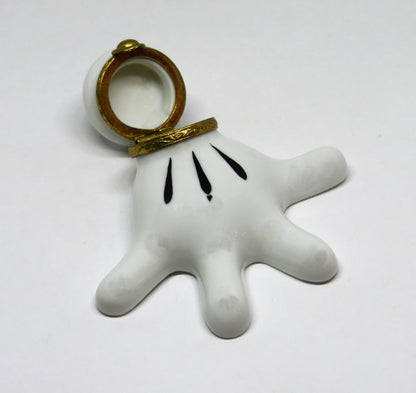 LIMOGES FRANCE BOX - ARTORIA - MICKEY MOUSE'S GLOVED HAND - LE - DISNEY