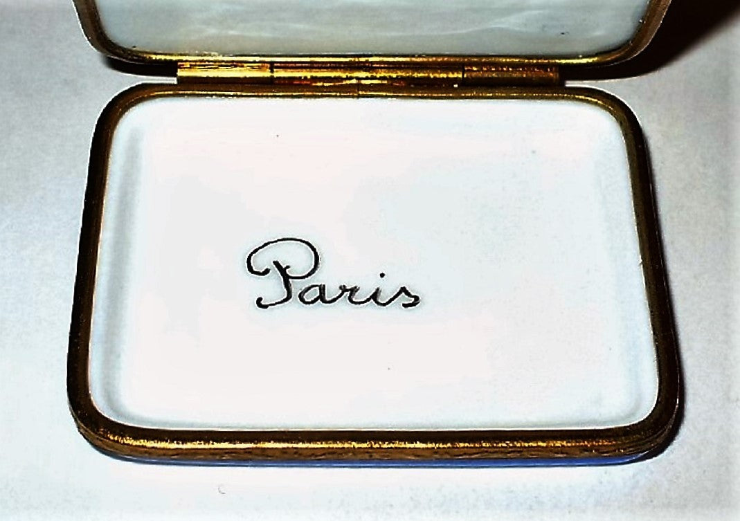LIMOGES BOX - PARIS LANDMARKS - EIFFEL TOWER & ARC DE TRIOMPHE & LUXOR OBELISK