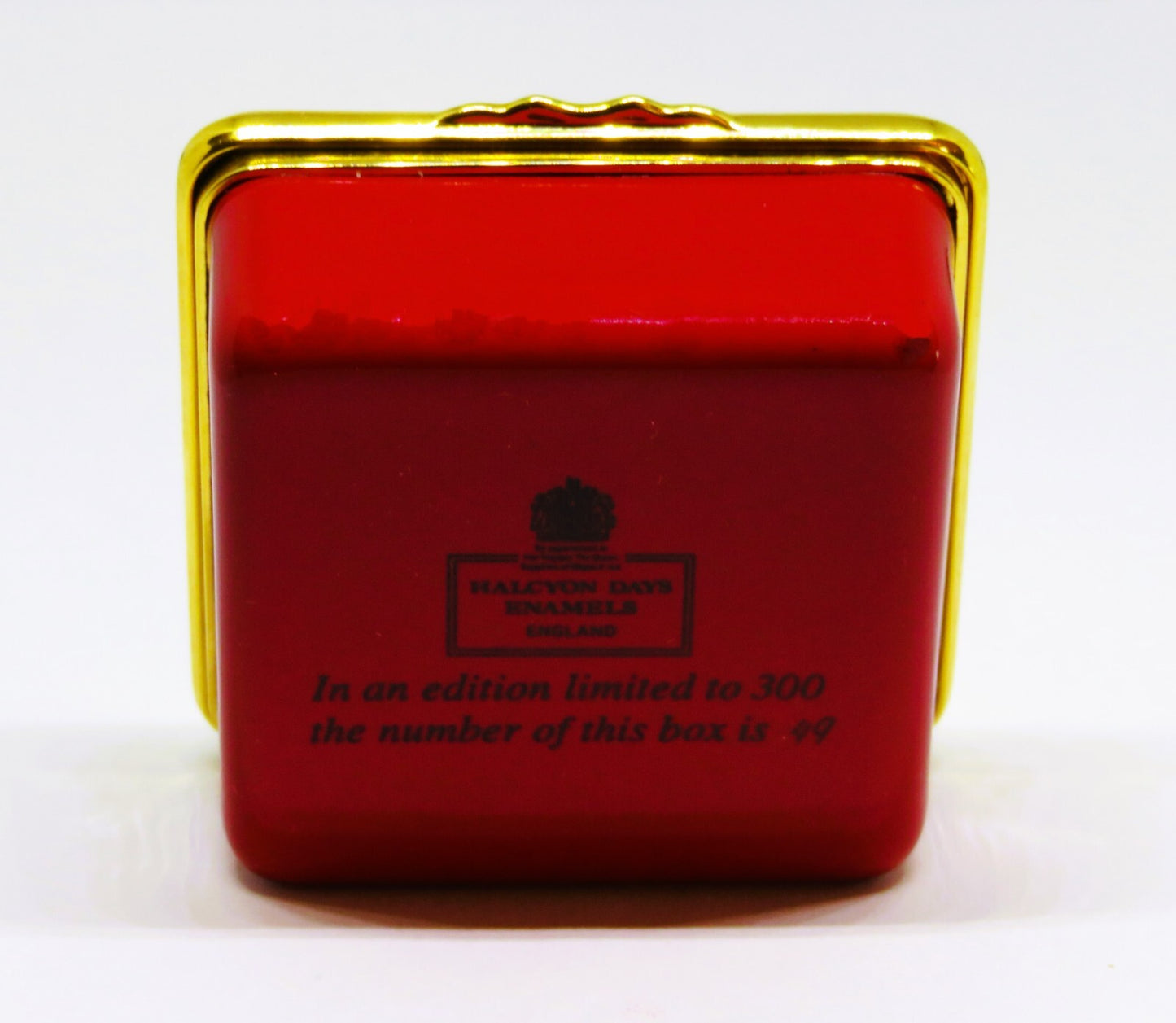 HALCYON DAYS ENGLISH ENAMEL BOX - BENJAMIN FRANKLIN & U. S. FLAG - PHILADELPHIA
