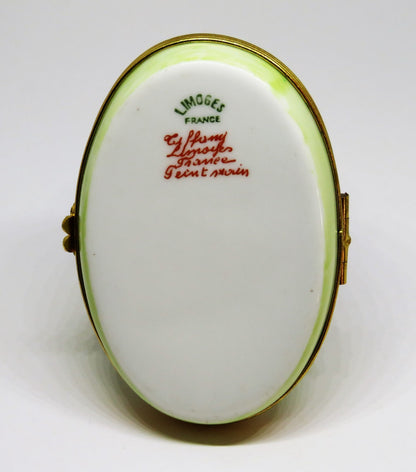 LIMOGES FRANCE BOX - TIFFANY & CO. - VINTAGE EASTER BUNNY - TURNIP & CARROTS