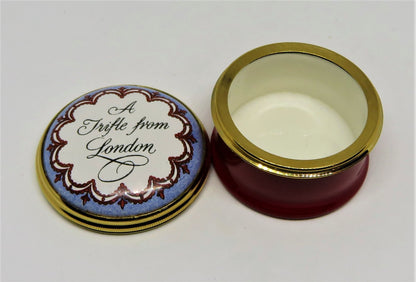 HALCYON DAYS ENAMEL BOX- "A TRIFLE FROM LONDON" - ENGLAND - ST. PAUL'S CATHEDRAL