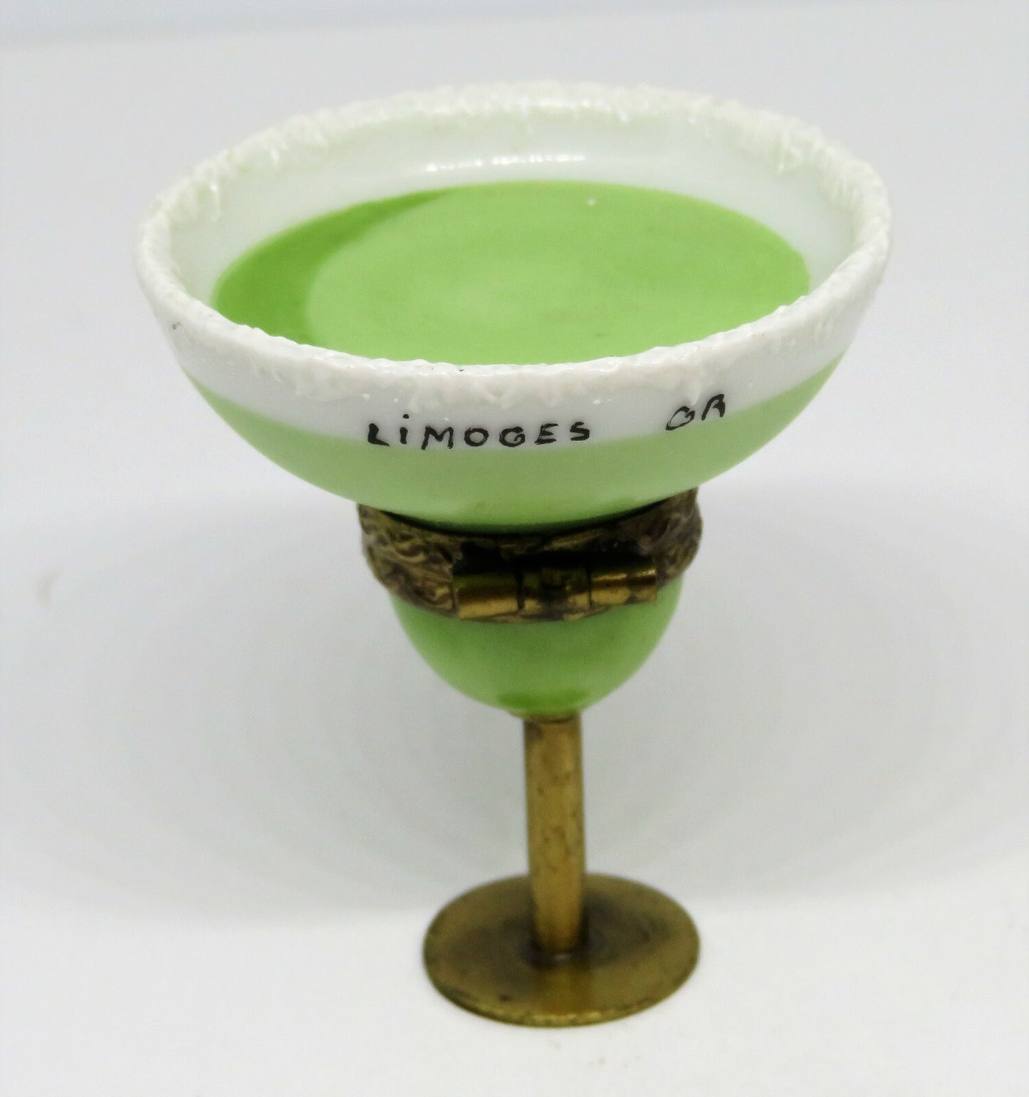 LIMOGES FRANCE BOX - GR - MARGARITA IN A GLASS - ALOHOLIC DRINK - CINCO DE MAYO