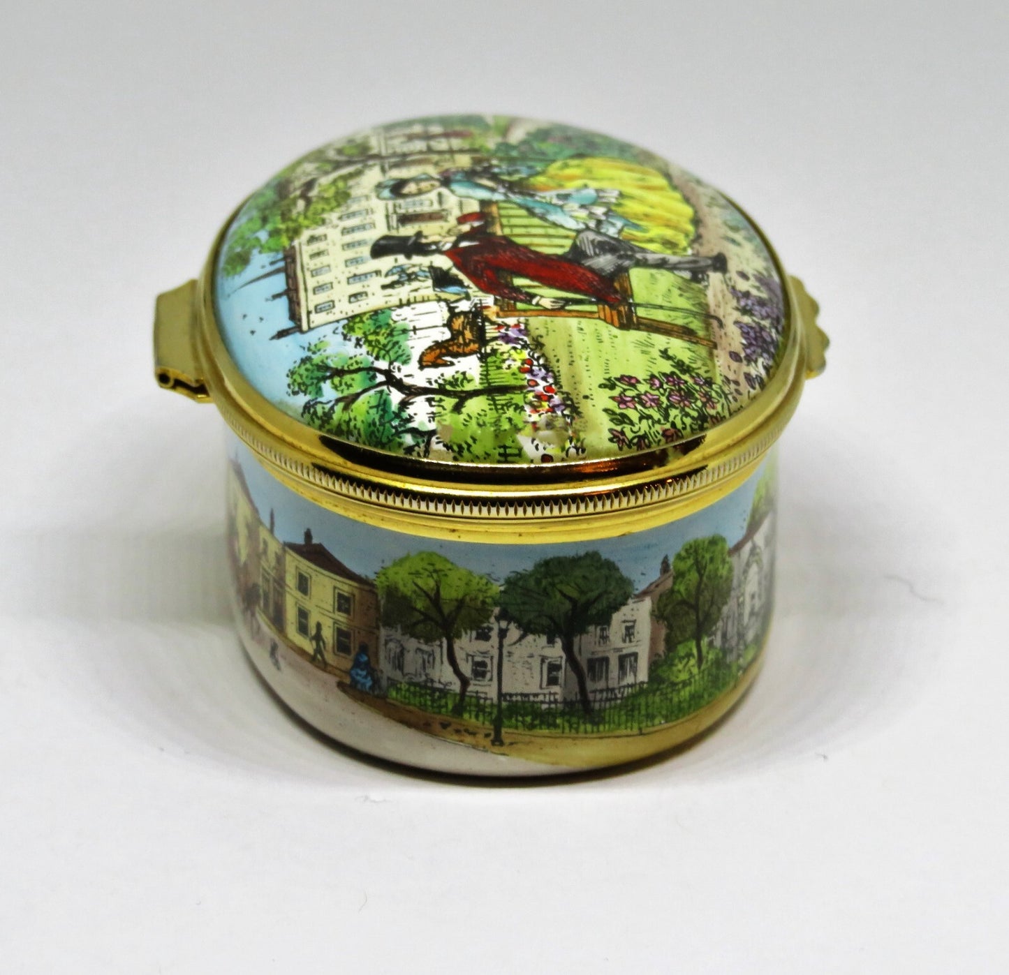 HALCYON DAYS ENAMEL - "THE LOVERS' BOX" - ELIZABETH BARRETT BROWNING POEM
