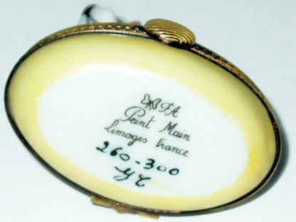 LIMOGES FRANCE BOX ~ WEST HIGHLAND TERRIER ~ DOG ~ PUPPY ~ WESTIE ~ LE 260/300
